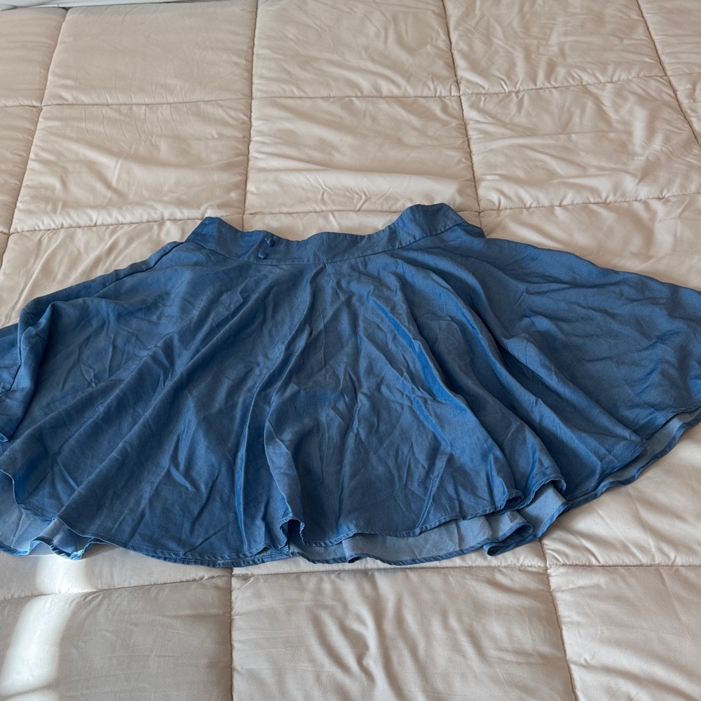 Chic Blue Mini Skirt for Women